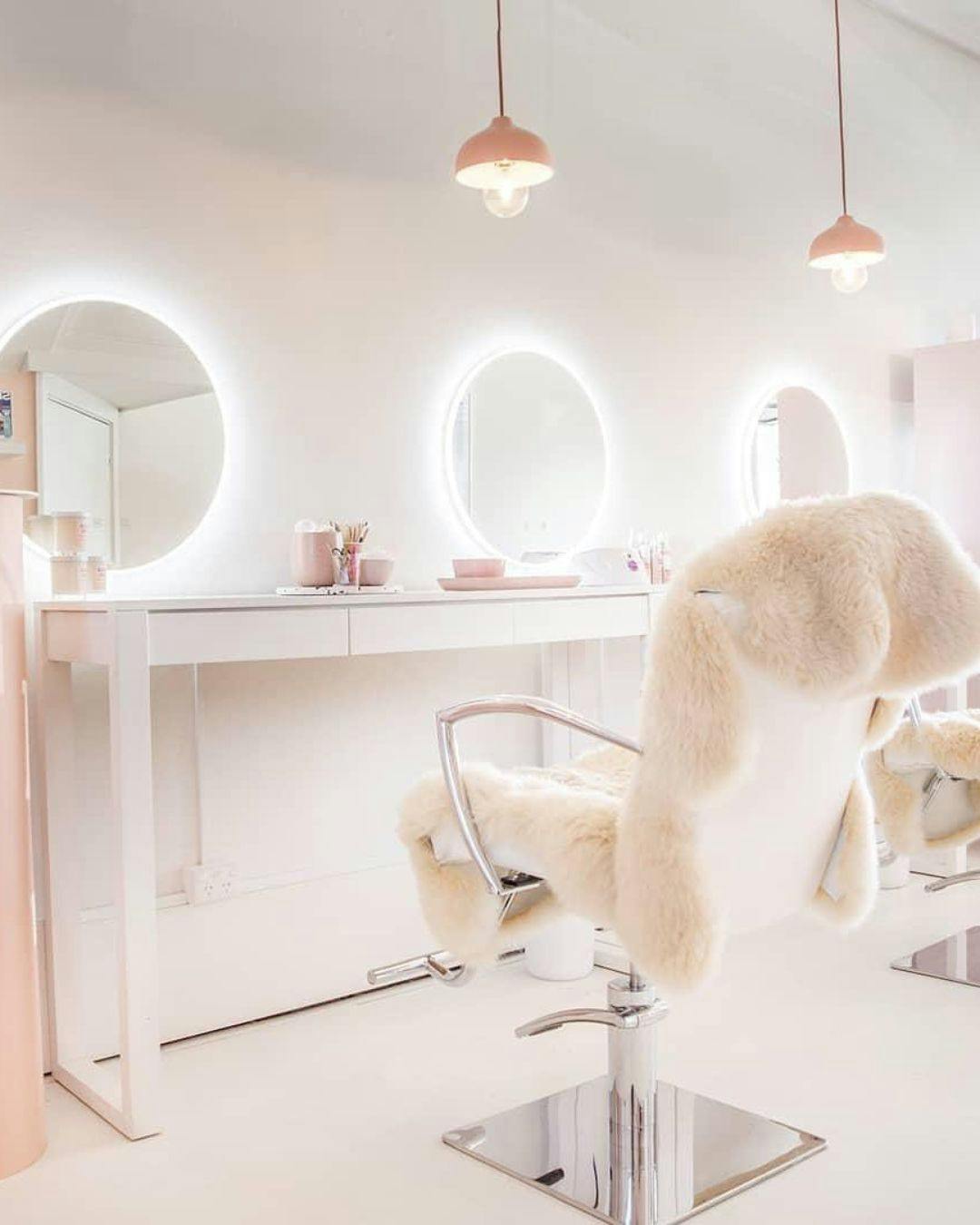 Get your nails done in softie themed surrounds at The Beauty Merchants.